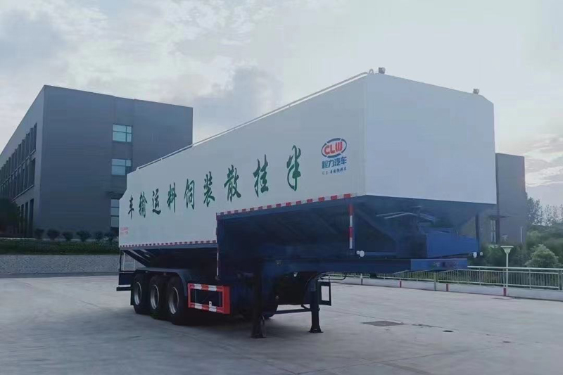 三桥半挂散装饲料运输车